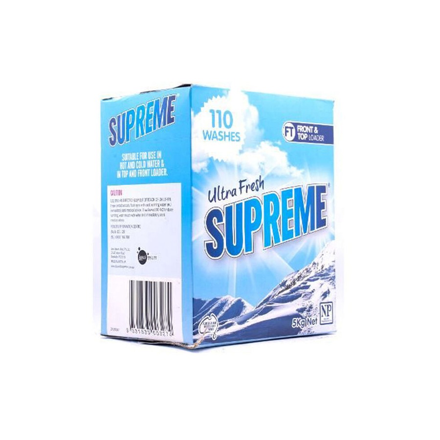 2PK Supreme Laundry Powder Ultra Concentrated Washing Detergent Stain Clean 5kg