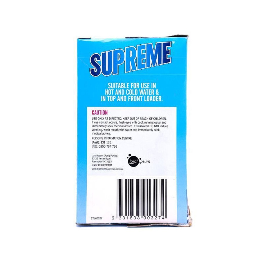 2PK Supreme Laundry Powder Ultra Concentrated Washing Detergent Stain Clean 5kg