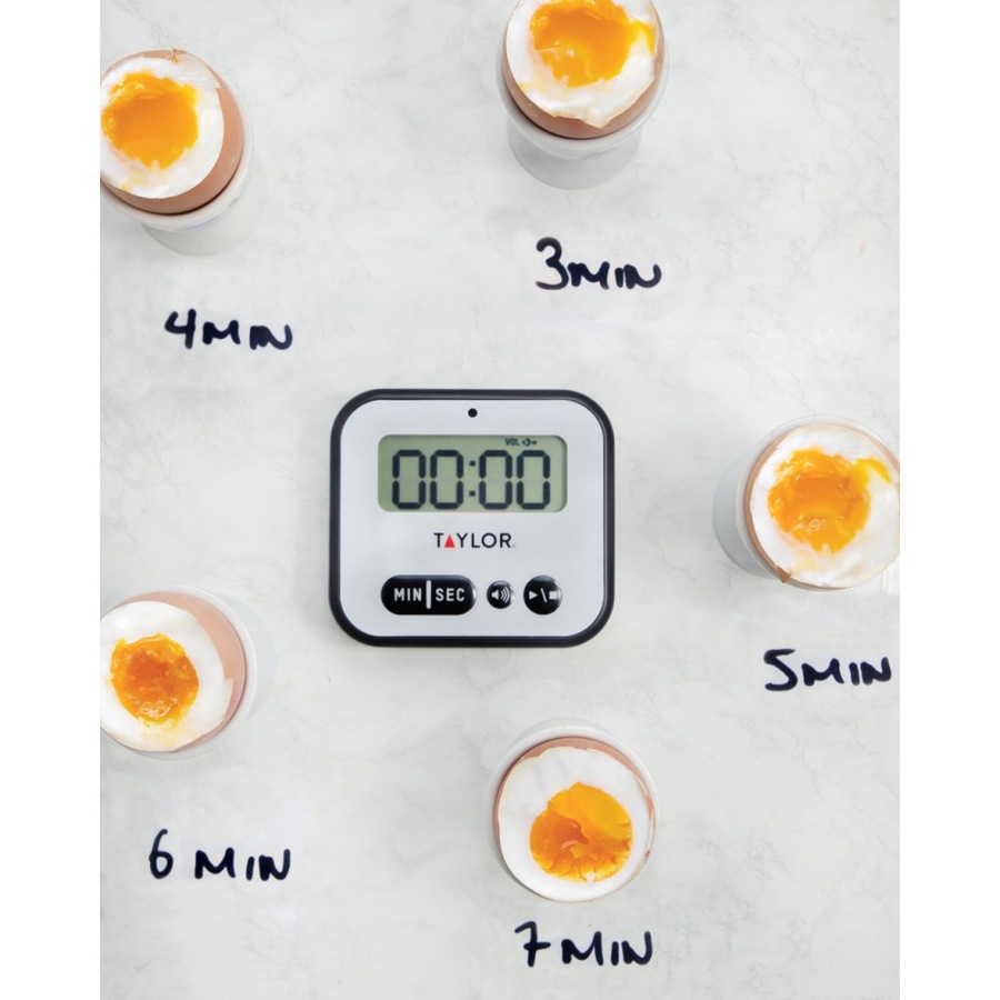 2PK Taylor Pro Super Loud Digital Kitchen Timer W/ Light Alert 5x7.5x8.5cm