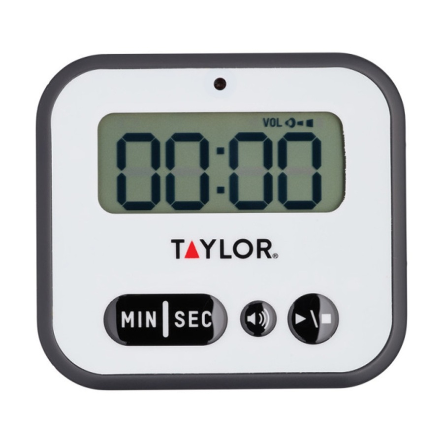 2PK Taylor Pro Super Loud Digital Kitchen Timer W/ Light Alert 5x7.5x8.5cm