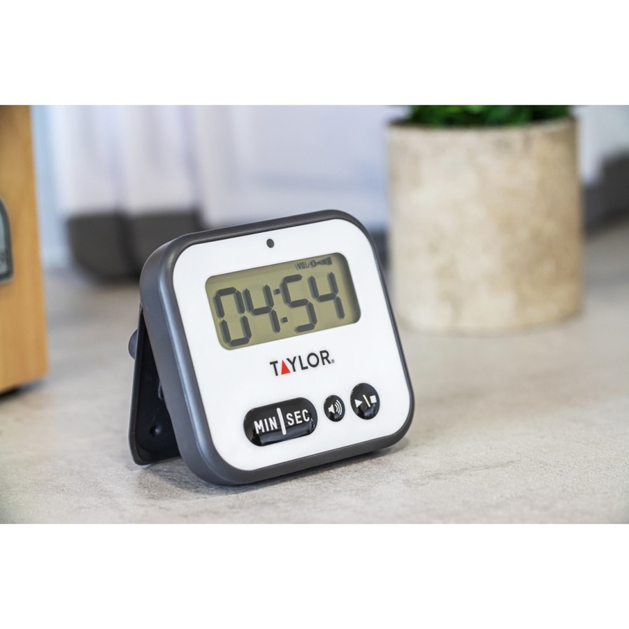 2PK Taylor Pro Super Loud Digital Kitchen Timer W/ Light Alert 5x7.5x8.5cm
