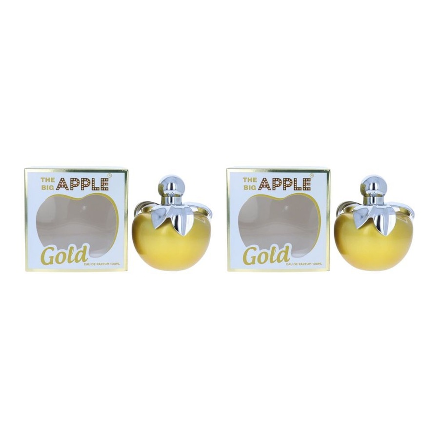 2PK The Big Apple Gold Apple Fragrance Spray EDP Eau De Parfum Unisex 100ml
