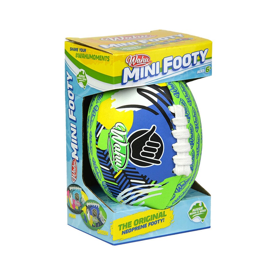 2PK Wahu Mini Footy Neoprene Inflatable Football Toy Kids/Children 6y+ Assorted