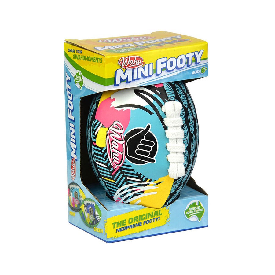 2PK Wahu Mini Footy Neoprene Inflatable Football Toy Kids/Children 6y+ Assorted