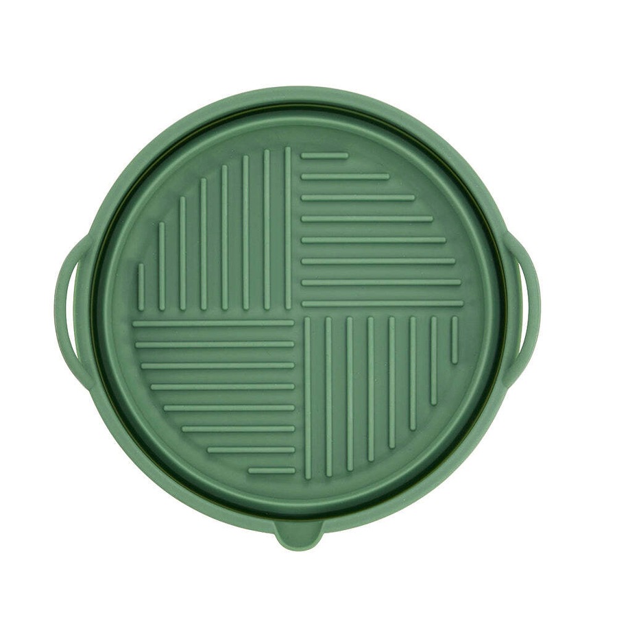 2PK Wiltshire Air Fryer Reusable Round Silicone Baking Pan Liner Tray 19x7cm