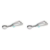 2PK Wiltshire Stainless Steel/Silicone Grip Cookie Dough Ball Scooper Tool 6cm
