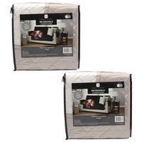 2PK York & Leisure 2.79m Reversible 3 Seater Couch/Chair Cover Pets/Dogs Latte