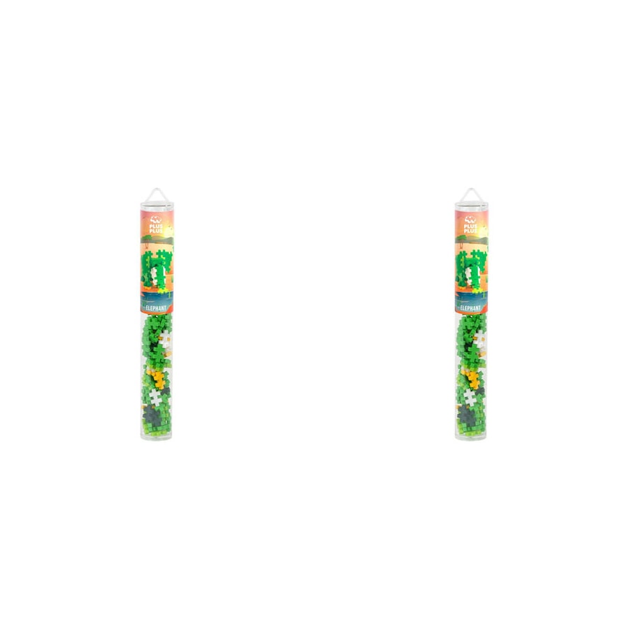 2x 100pc Plus-Plus Elephant Tube Building Blocks STEM Educational Toys Kids 5y+