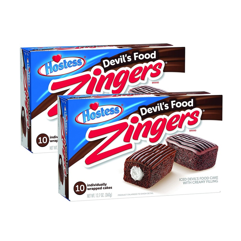 Buy 2x 10pc Hostess Zingers Iced Devils Food Chocolate & Creme