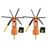 2x 10pc Resolve Home Pocket Multi-Tool Set Screwdriver/Philips/Level/Stud Finder