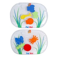 2x 123 Grow 38x23cm Pat Mat Junior Water-Filled Bugs/Jungle Interactive Baby 6m+