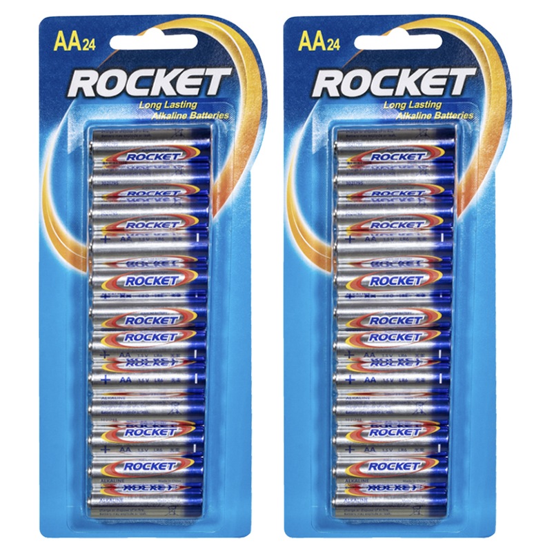 Buy 2x 24pc Rocket AA 1.5V MultiPurpose Long Lasting Alkaline Battery