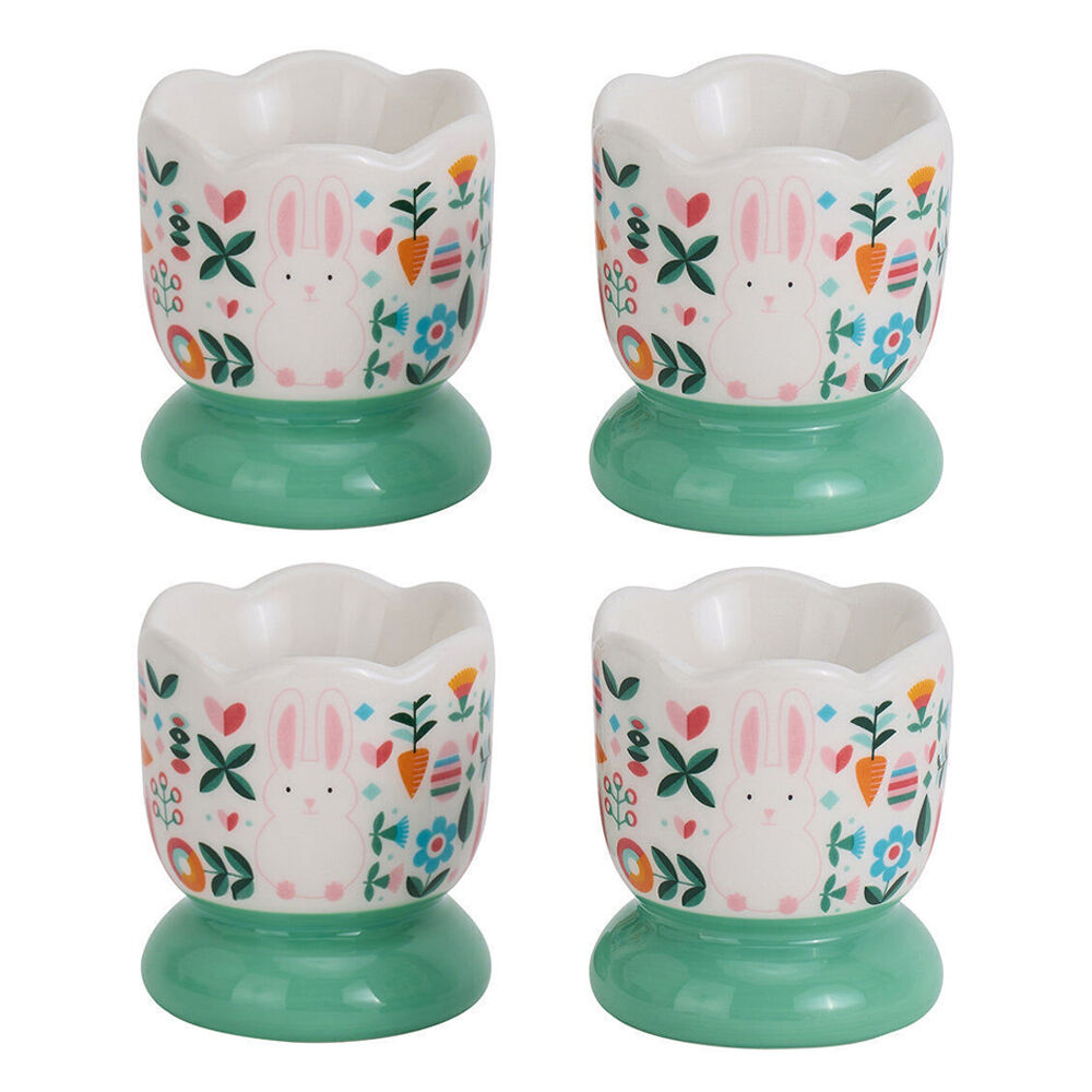 Buy 2x 2pc Annabel Trends Easter Ceramic Egg Cups Holder Storage 11x7 ...
