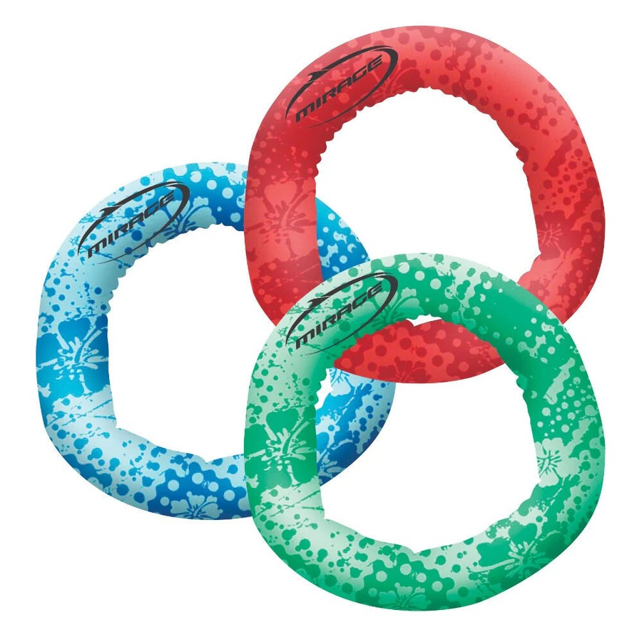 2x 3pc Mirage Dive Rings Kids Outdoor Water Toy Set Multicoloured