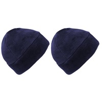 2x 3Peaks Bunya Adult Beanie Warm Non Pilling Polar Fleece Hat Cap Headwear NV