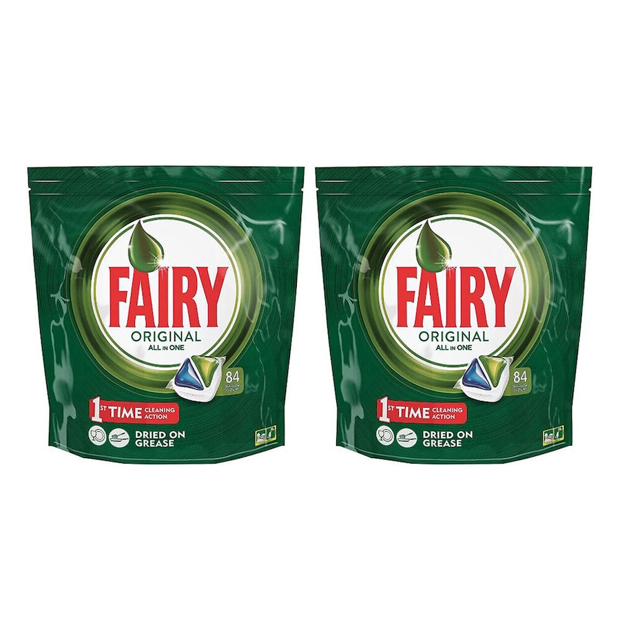 2x 82pc Fairy Caps All-In-One Dishwashing Detergent Capsules/Tablets Regular