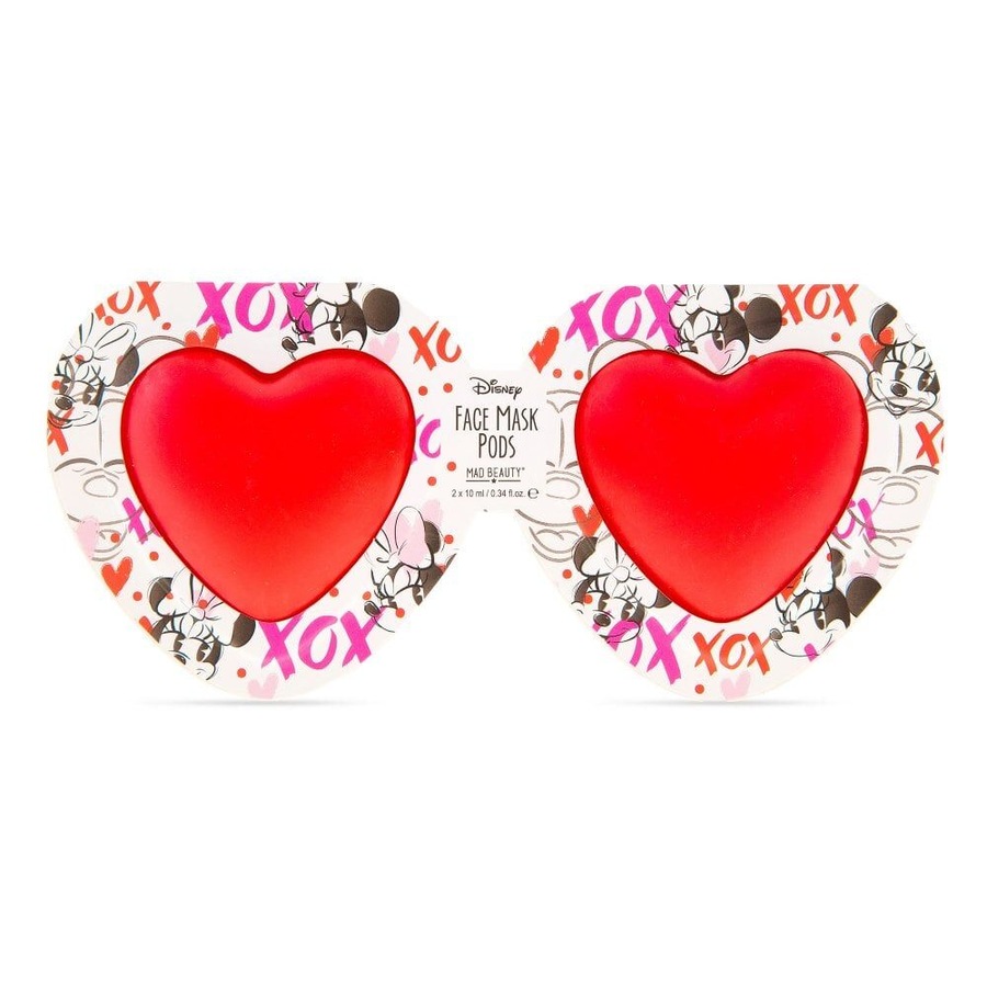 2x 8pc Disney Minnie & Mickey Mouse Totally Devoted Face Mask Pods 20ml Red