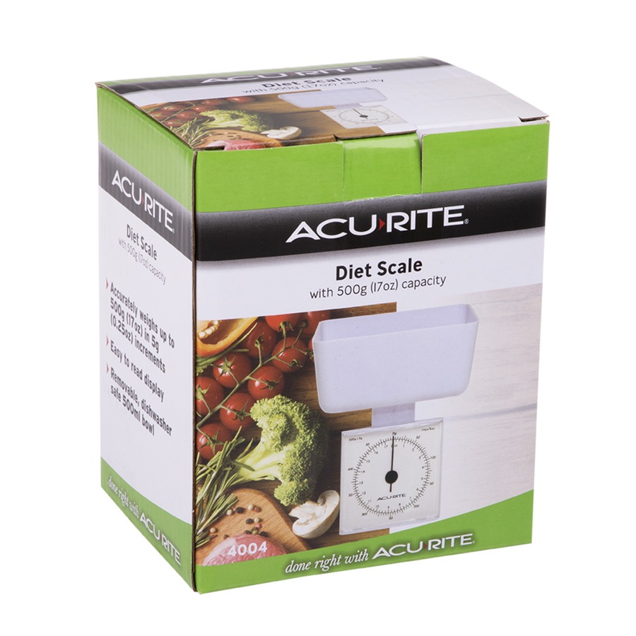 2x Acurite Diet Analogue Scales 5g/500G White Home Kitchen Cooking Instrument