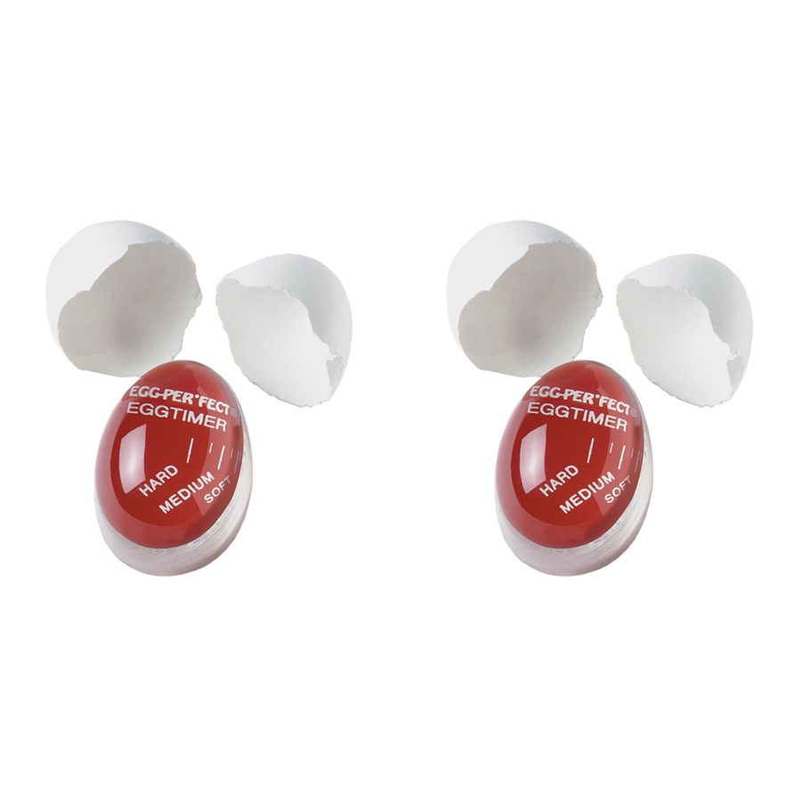 2x Appetito Colour Changing Novelty Egg Cook Timer Home Kitchen Cooking Tool