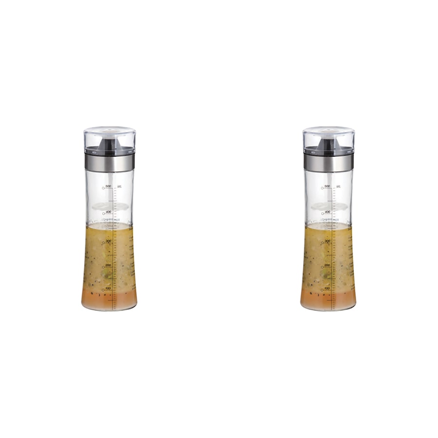 2x Appetito Salad Dressing Shaker Bottle 500ml Home Kitchen Cooking Serveware