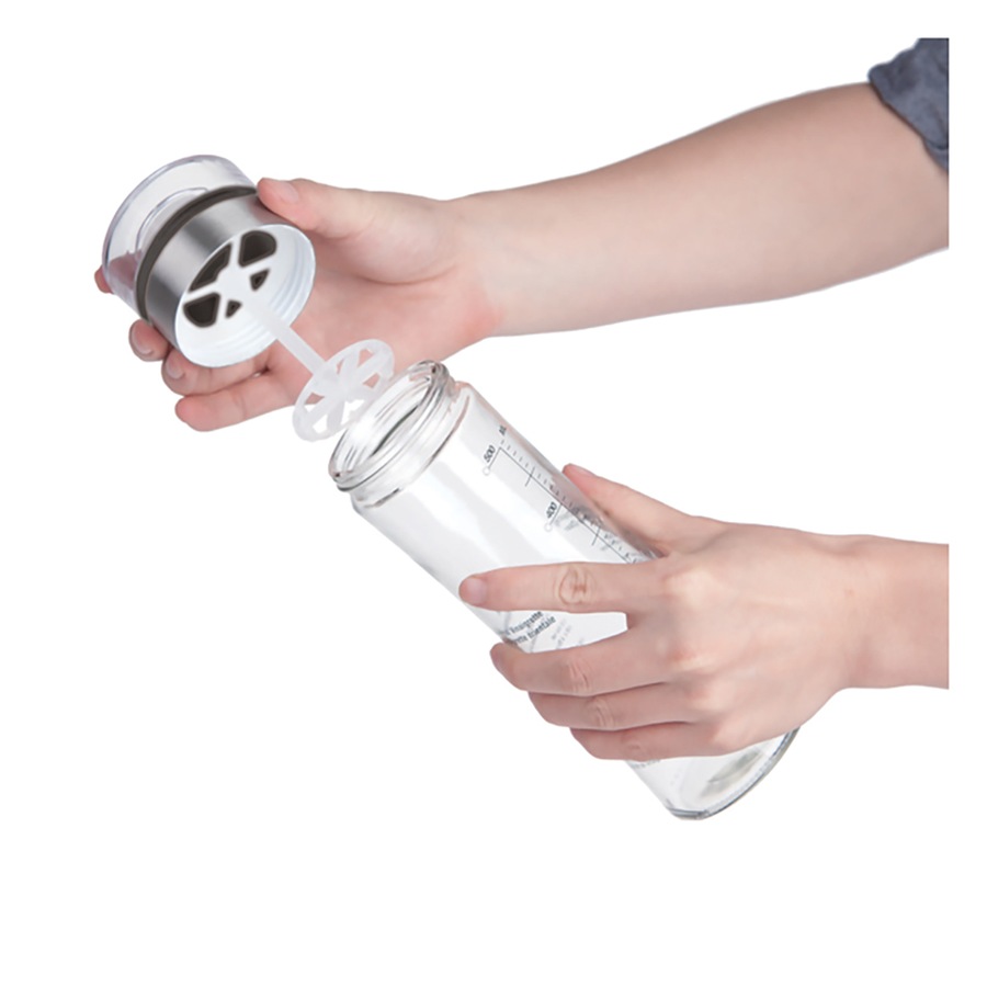 2x Appetito Salad Dressing Shaker Bottle 500ml Home Kitchen Cooking Serveware