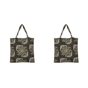 2x Bambury Zinnia Tote Bag Womens Travel/Shopping Carry All Handbag Moss 50x50cm