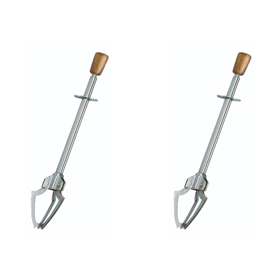 2x BarCraft Stainless Steel 18cm Pickle & Ice Cube Grabber Barware Claw Silver