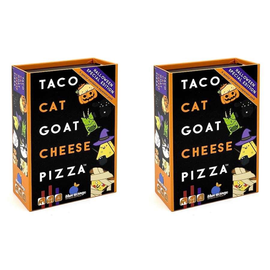 2x Blue Orange Games Taco Cat Goat Cheese Pizza Card Game Halloween Edition
