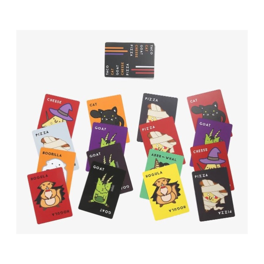 2x Blue Orange Games Taco Cat Goat Cheese Pizza Card Game Halloween Edition