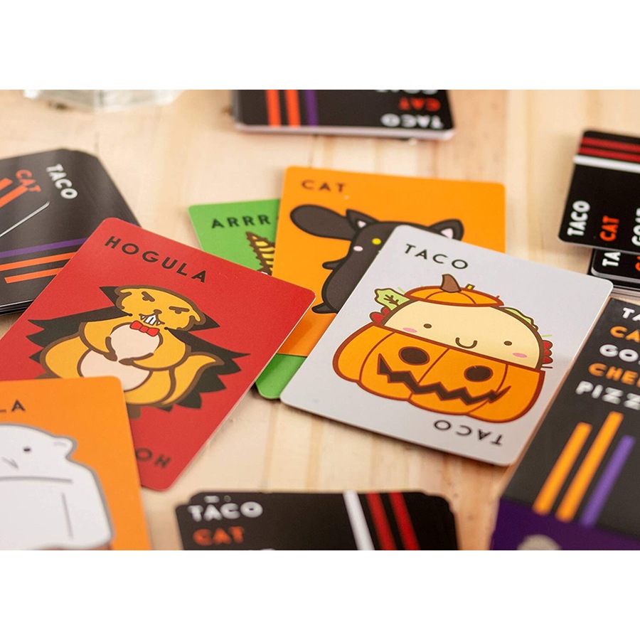 2x Blue Orange Games Taco Cat Goat Cheese Pizza Card Game Halloween Edition