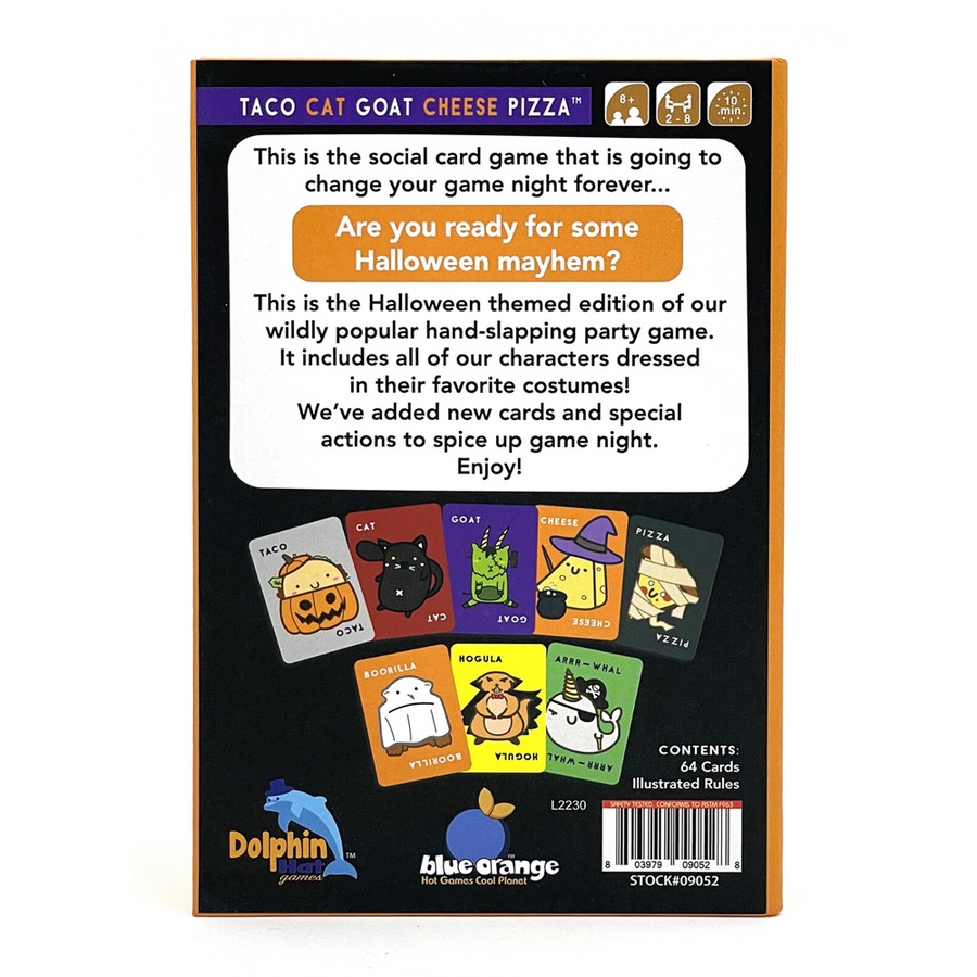 2x Blue Orange Games Taco Cat Goat Cheese Pizza Card Game Halloween Edition