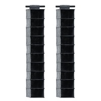 2x Boxsweden 10 Tier Hanging Shelf Wardrobe Organiser Clothes Storage Closet