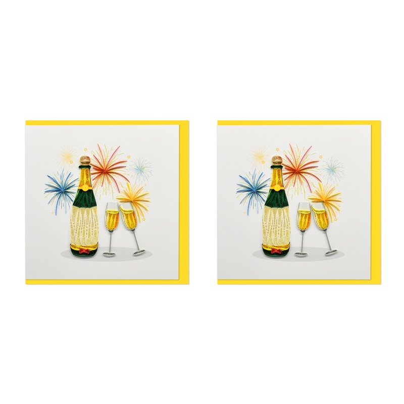 Buy 2x Boyle Handmade Paper 15x15cm Quilled Greeting Card/Envelope