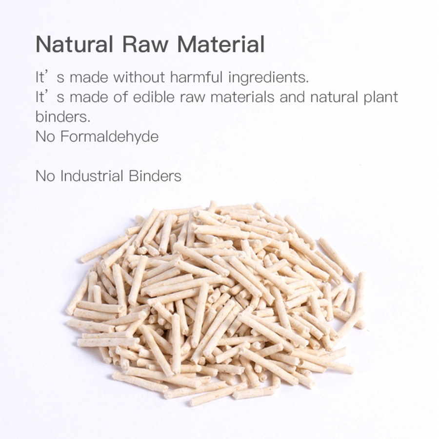 2x Cature 6L/2.4kg Milk Tofu Clumping Cat Litter Pellets Odour Control Flushable