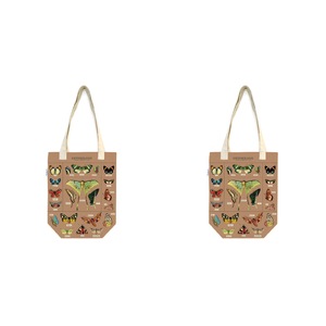 2x Cavallini Cotton Tote Bag Travel/Shopping Carry Handbag 33x40cm Entomology