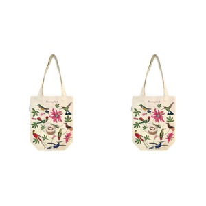 2x Cavallini Cotton Tote Bag Travel/Shopping Carry Handbag 33x40cm Hummingbirds