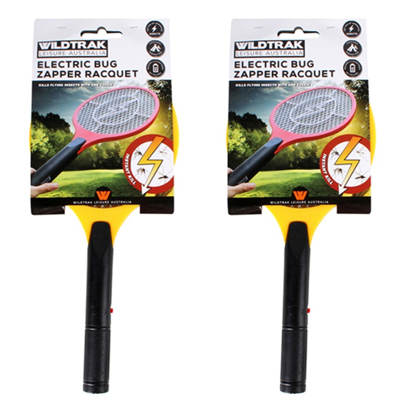 Buy 2x Cockatoo Wildtrak Mosquito Zappa Racquet Insect/Mosquito Fly