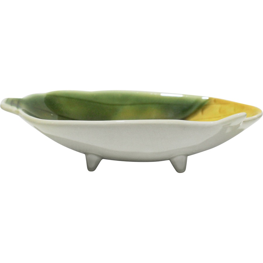 2x Corn Cob Ceramic 19cm Plate Salad Food Serving Snack Dish Tabletop Home Decor