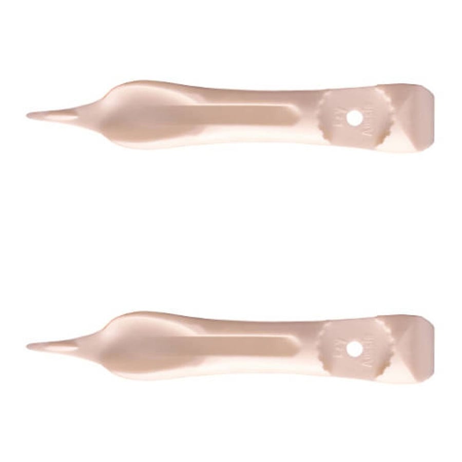 2x Cuisena Ezy-Aussie Prawn Peeler Mess-Free Shrimp Opener Kitchen Utensil White