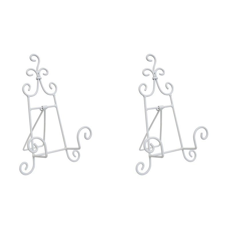Buy 2x Curlz Metal 17x26cm Plate Stand Tabletop Display Home Decor