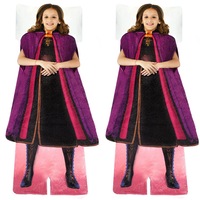 2x Disney Frozen 2 Anna's Adventure Outfit Blankie Tails Fleece Kids Blanket 3y+