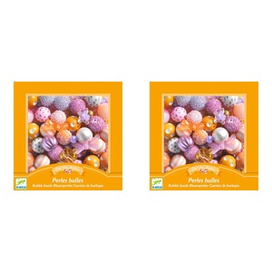 2x Djeco Gold Bubble Beads 15x15cm Jewelry Making Craft Kit Kids/Children 4y+