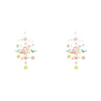 2x Djeco Spring Birds Paper Mobile Kids Nursery Room 21cm Hanging Decor 0m+