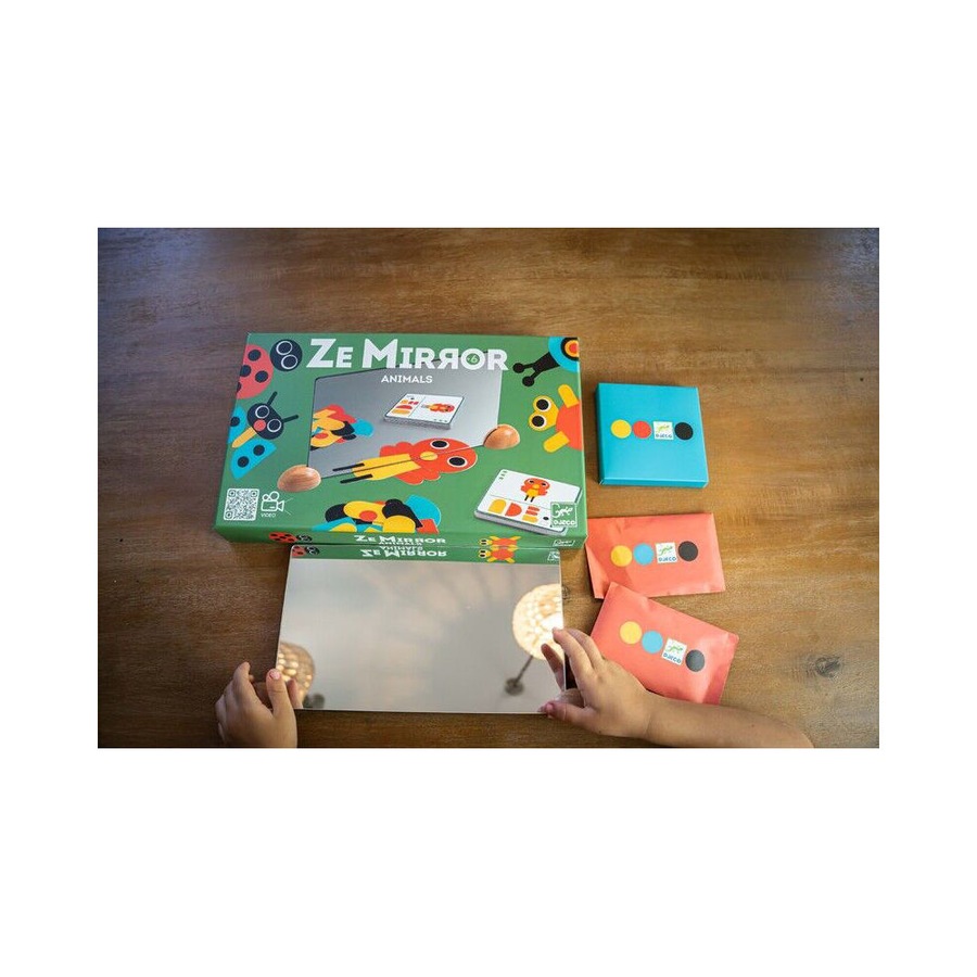 2x Djeco Ze Mirror Animals Set 34cm Educational Play Toy Set Kids/Children 6y+