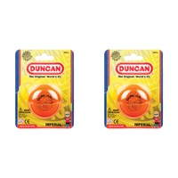 2x Duncan Yo Yo Beginner Imperial Kids/Children Classic Round Toy 6y+ Assorted