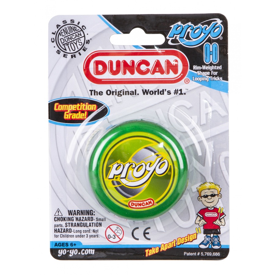 2x Duncan Yo Yo Beginner ProYo Kids/Children Round Classic Fun Toy 6y+ Assorted