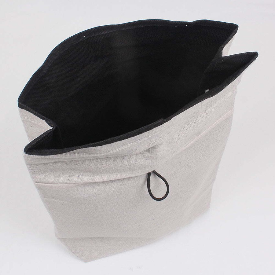 2x Eco Basics 46x34cm Onion Linen Bag Food Storage Breathable Fabric w/Flat Base