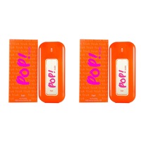 2x FCUK Pop Music 100ml Eau De Toilette/EDT Fragrance/Natural Spray for Women