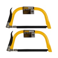 2x Gardenmaster 30.5cm Saw Bow & Hack Stems/Branches Garden w/ Lightweight Frame