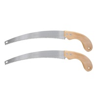 2x Gardenmaster 32.5 Curved Blade Saw Pruning Branches Garden Tool w/ Handle